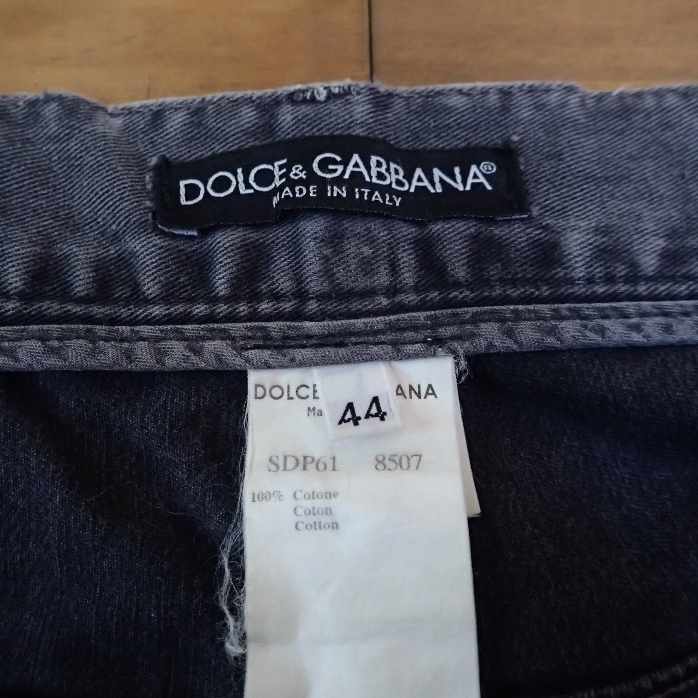 Dolce & Gabbana Black Damage Denim
