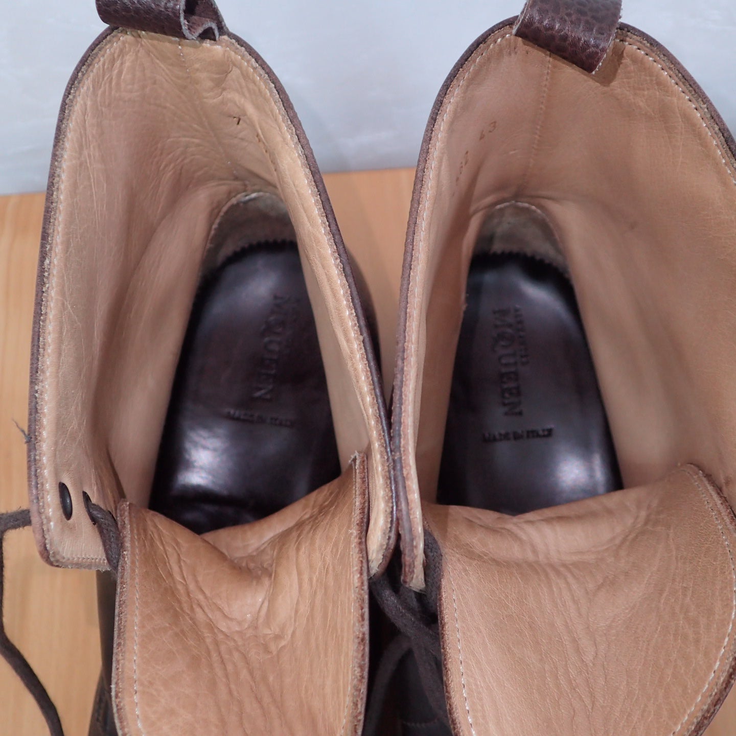 ALEXANDER McQUEEN Lace Up Boots