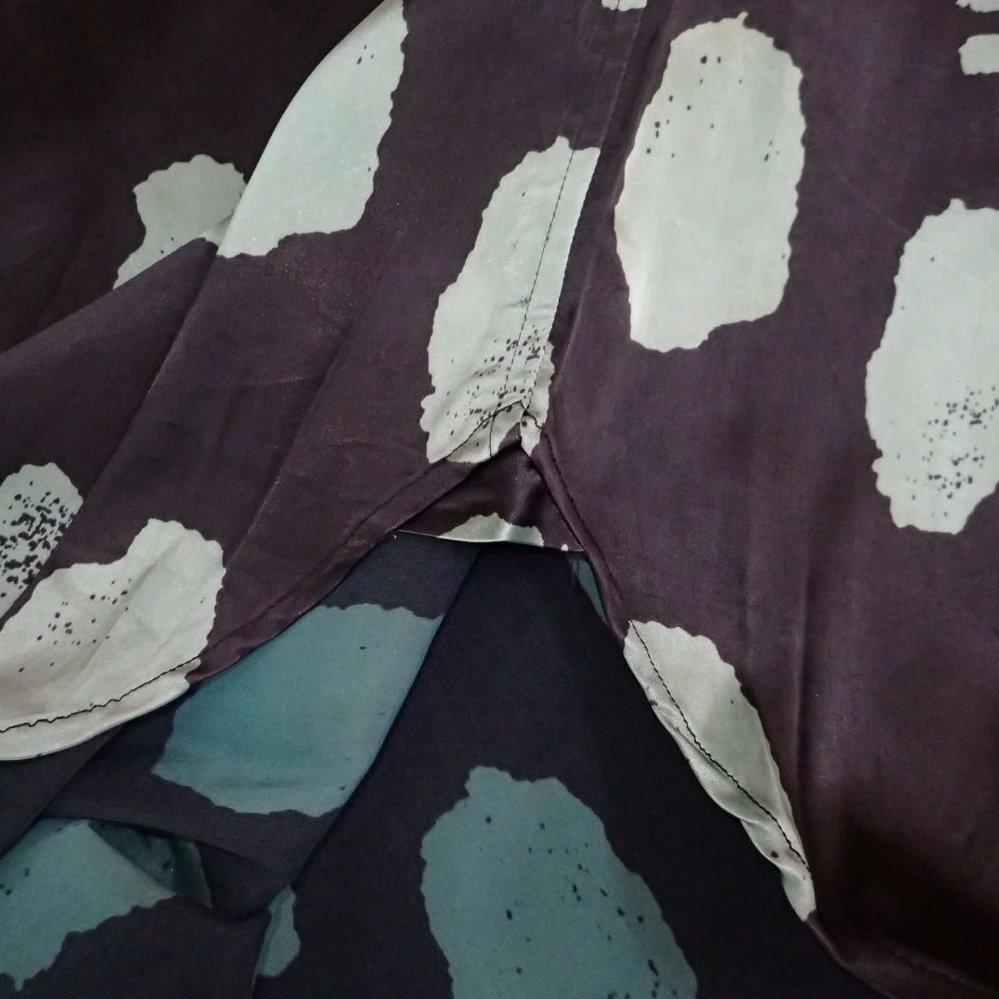 80s Stephen Sprouse " Black and Green Neon Half Sleeve Shirt " Pop Art Vintage Clothing