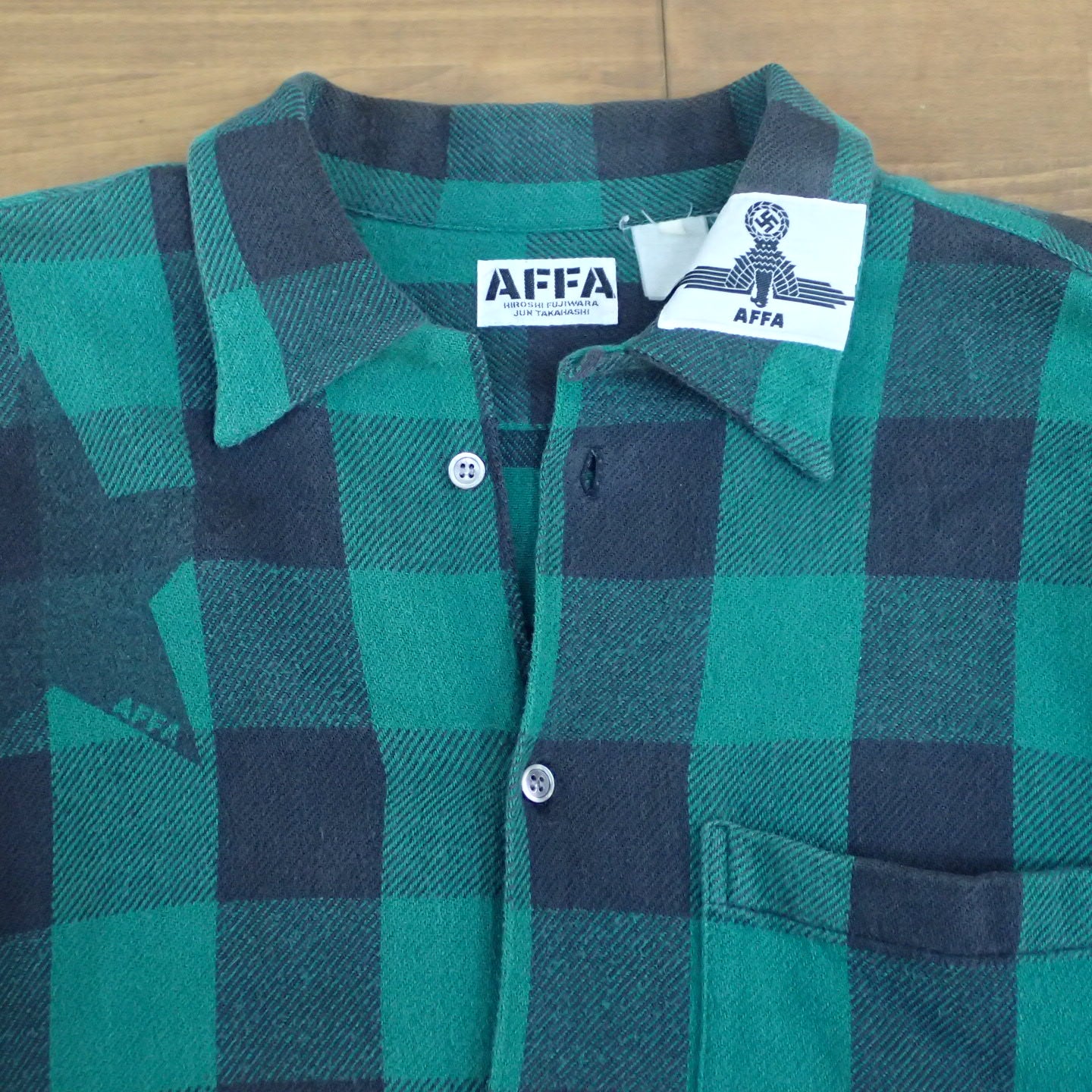 90s AFFA Philosopher Flannel Shirt 「Karl Marx」