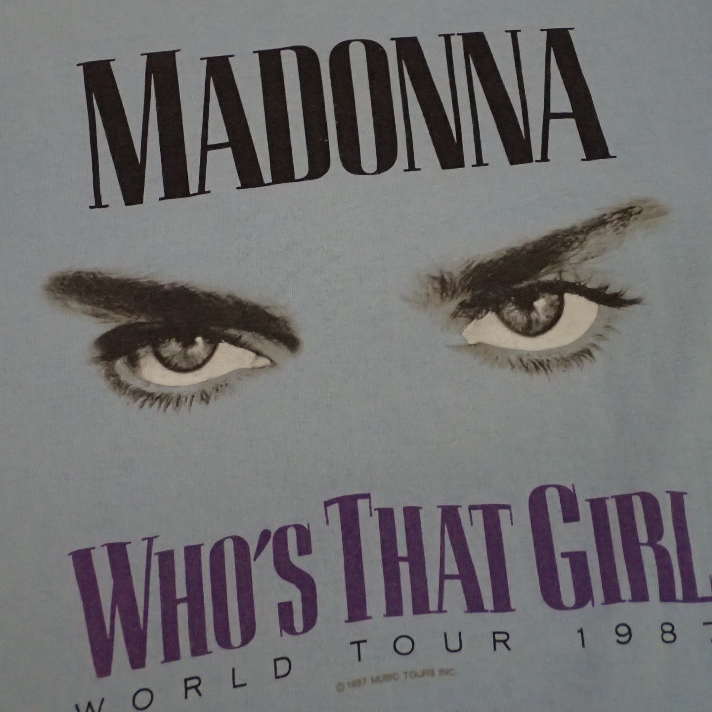 80s Madonna " Who's That Girl Tee "