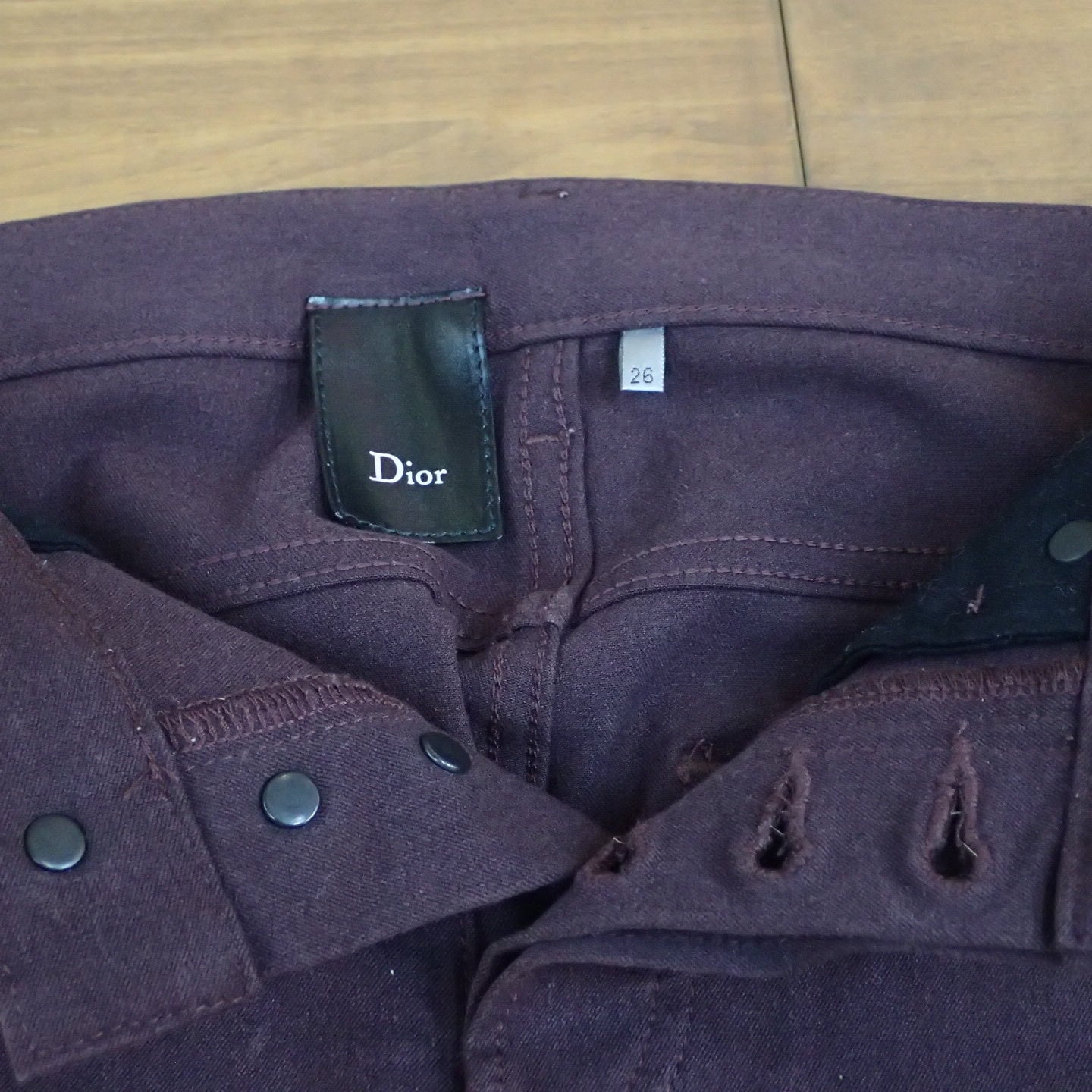 Dior Homme 08aw Deep Red Stretch Pants