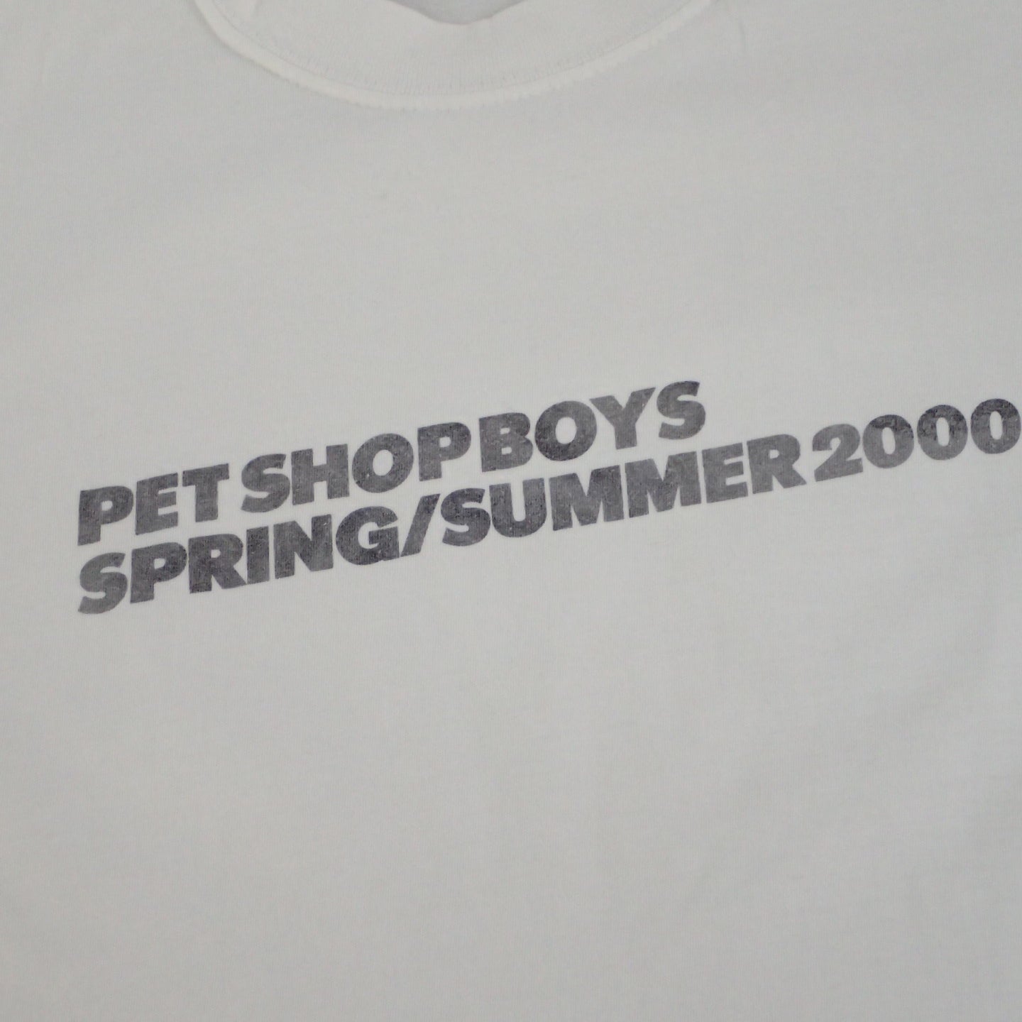 00s Pet Shop Boys " S/S tour Tee "