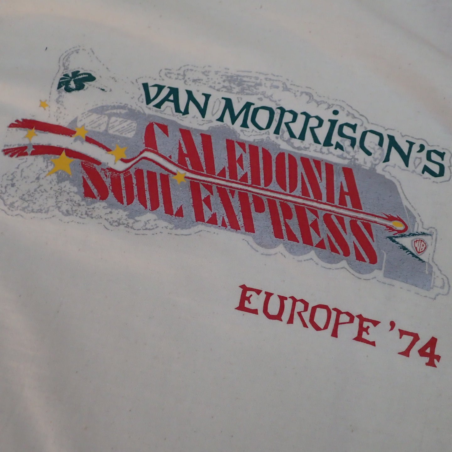 70s Van Morrison ＆ The Caledonia Soul Express " 1974 Tour Tee"