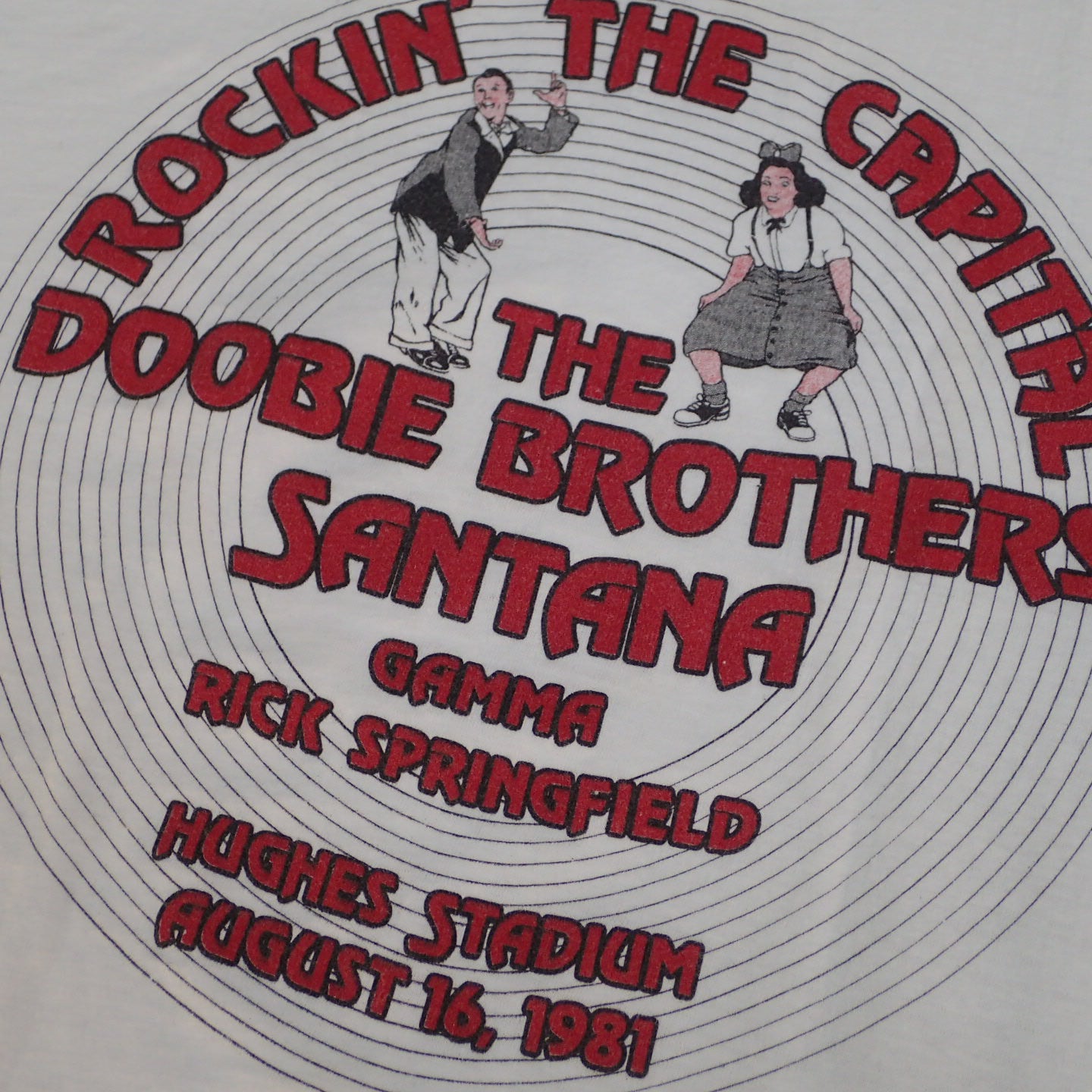 80s Santana " Rockin' The Capital Tee"