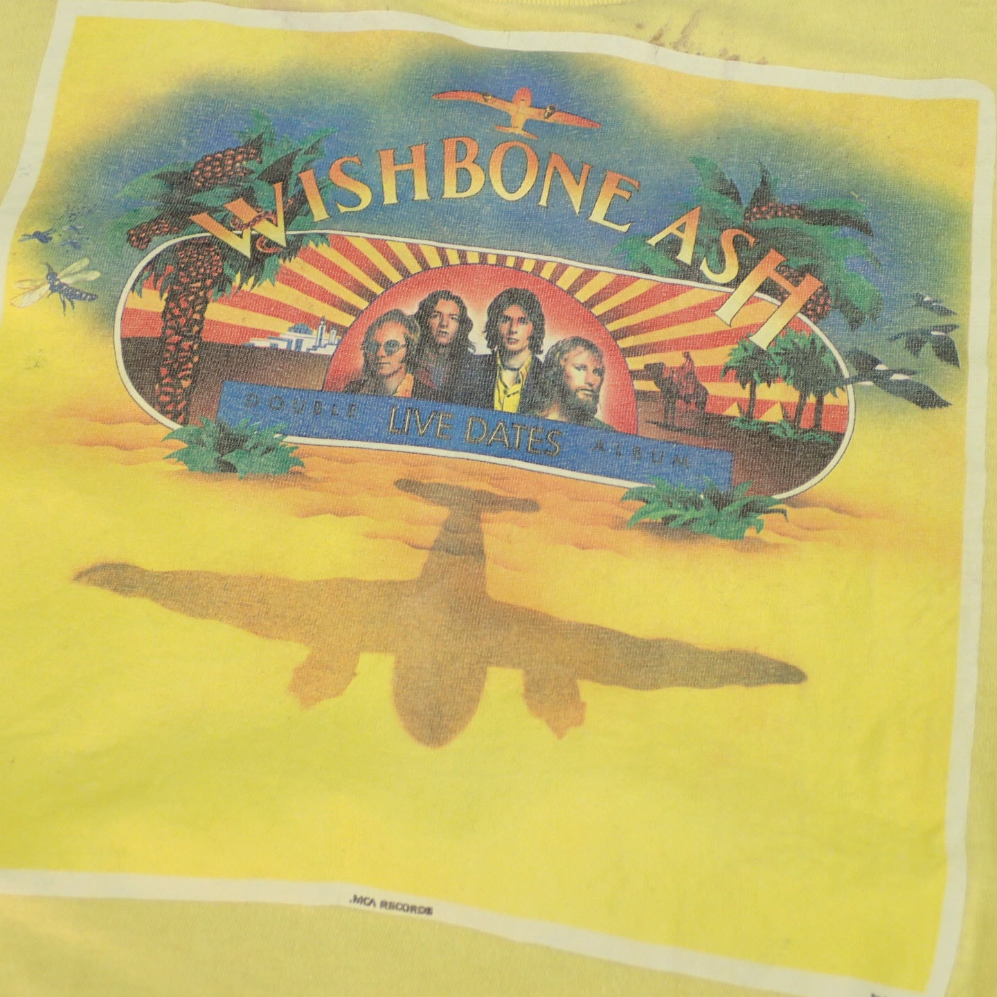 70s Wishbone Ash " Live Dates Tee "