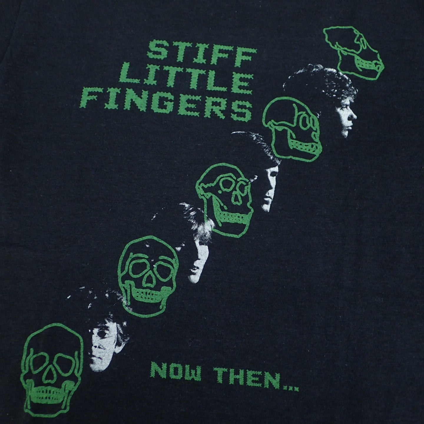 80s STIFF LITTLE FINGERS T-shirt "Now Then... Tee"