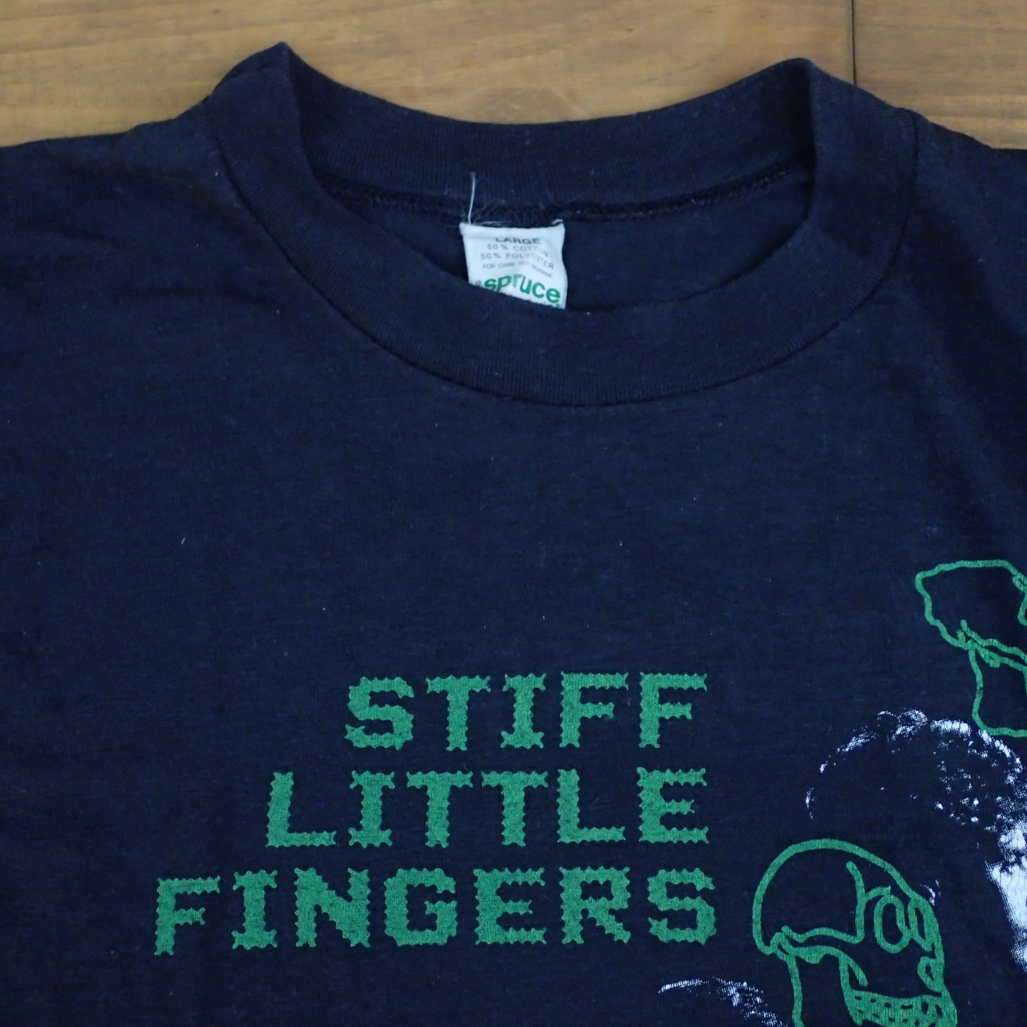 80s STIFF LITTLE FINGERS T-shirt "Now Then... Tee"