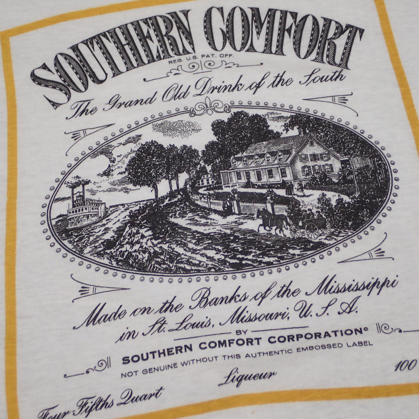 70s Southern Comfort " Label Design Tee "