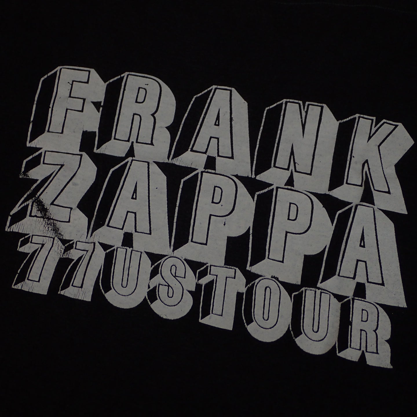 70s Frank Zappa " 1977 Tour Tee "