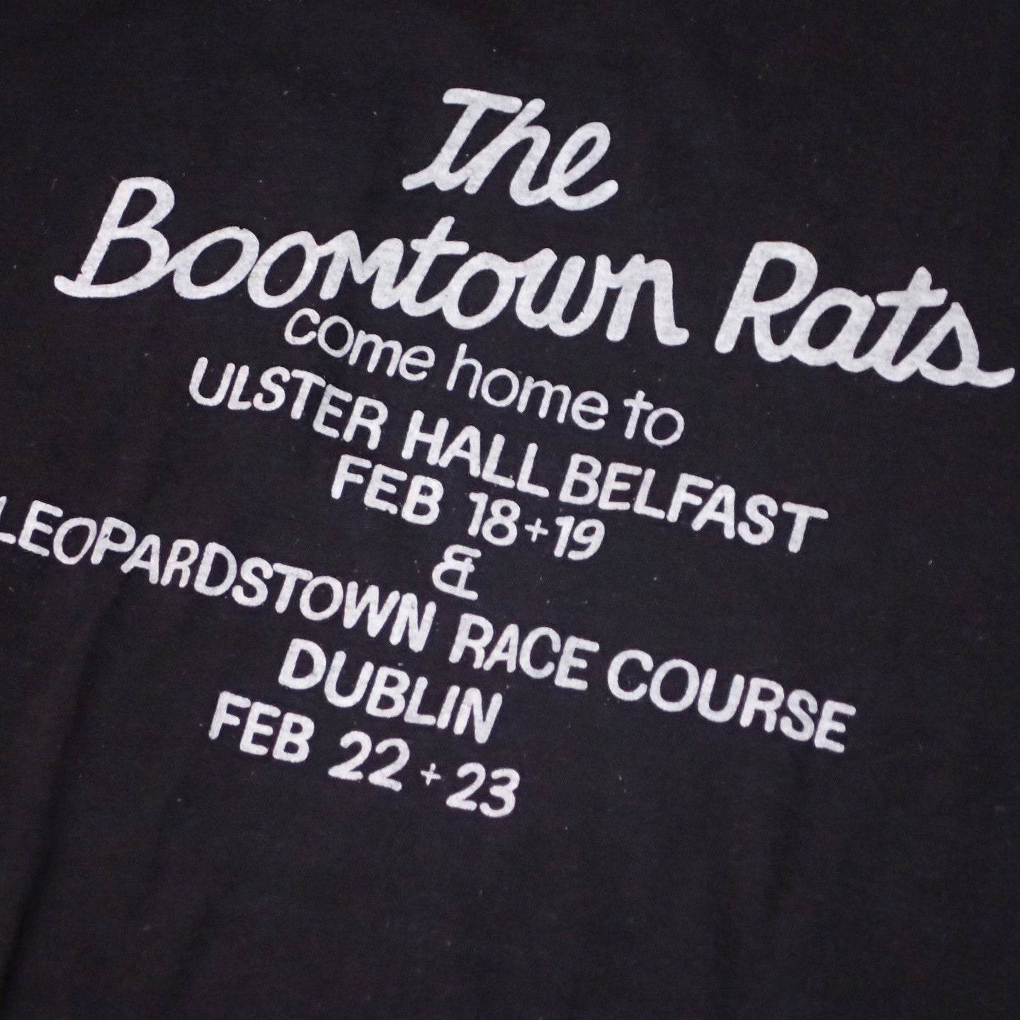 80s The Boomtown Rats T-shirt "1980 Tour Tee"