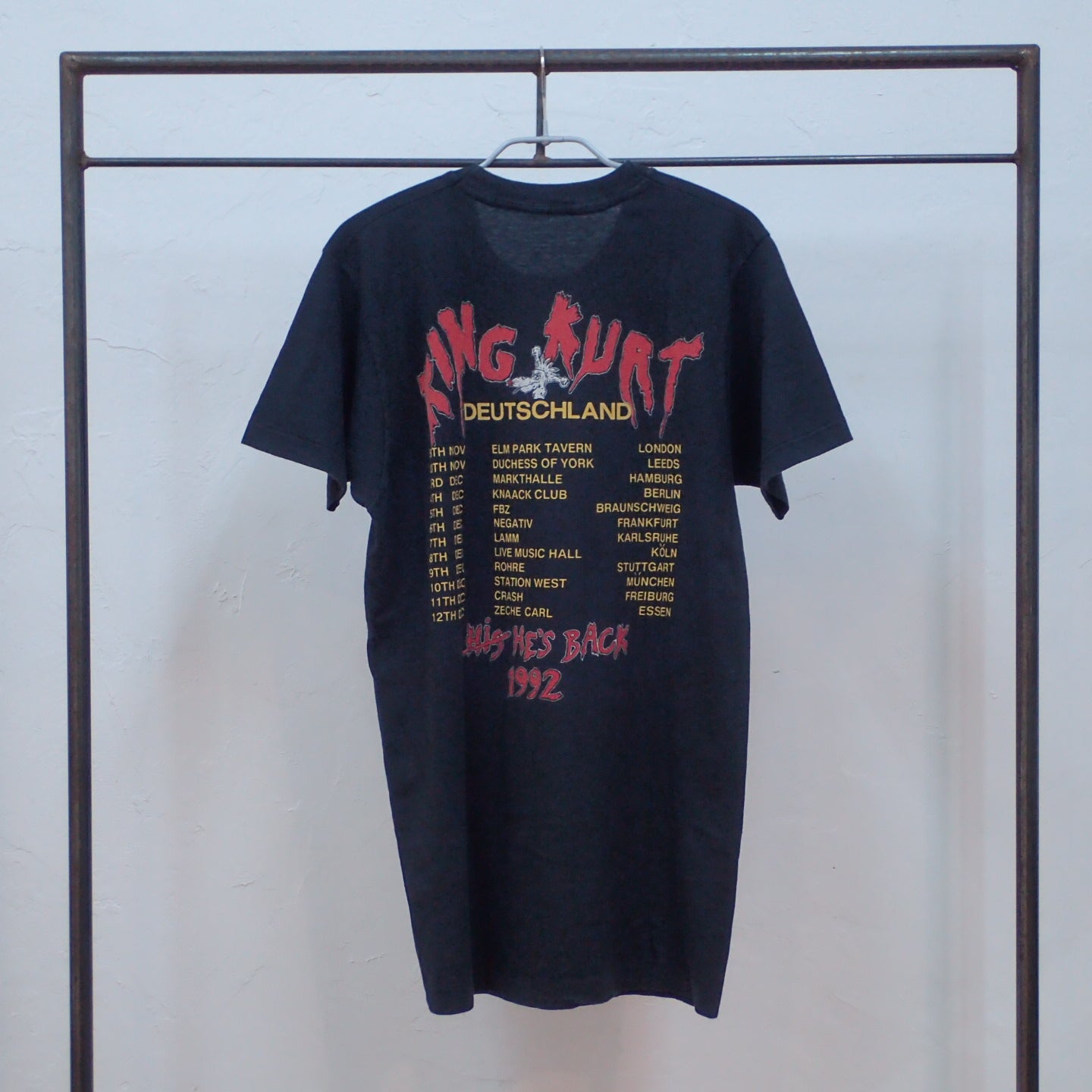90s King Kurt T-shirt "1992 Tour Tee"