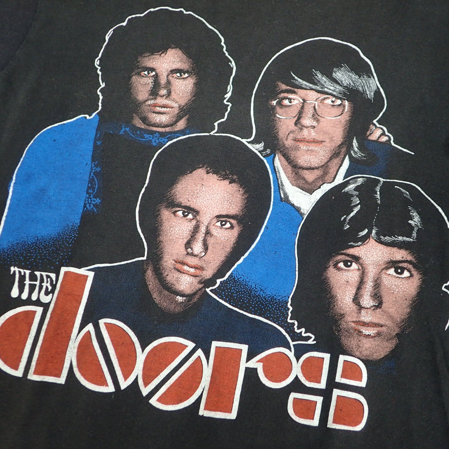 80s The Doors  T-shirt "Member & Logo Tee"