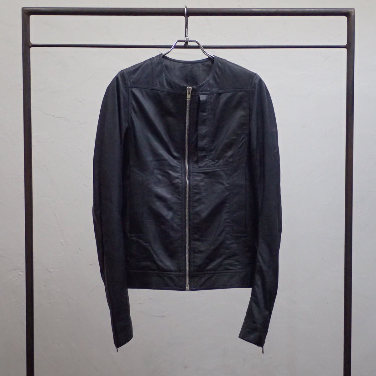 Rick Owens 2014ss Collarless Leather Blouson