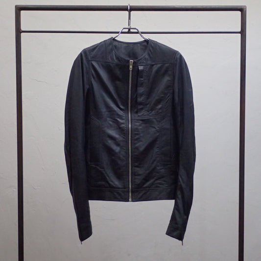 Rick Owens 2014ss Collarless Leather Blouson