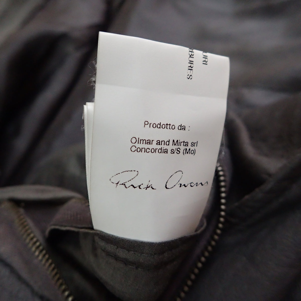 Rick Owens Hooded  Leather Jacket