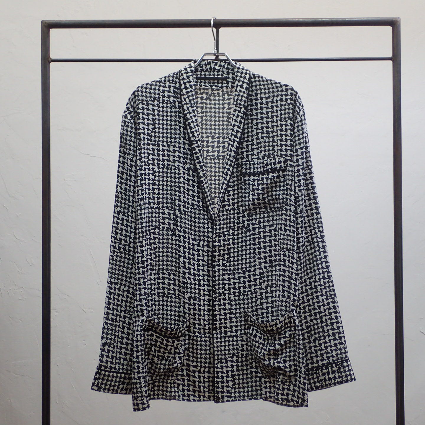 Haider Ackermann Houndstooth Silk Jacket