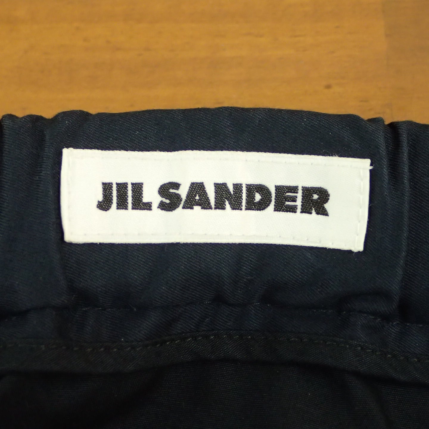 Jil Sander Tapered Trousers Navy Blue Cotton