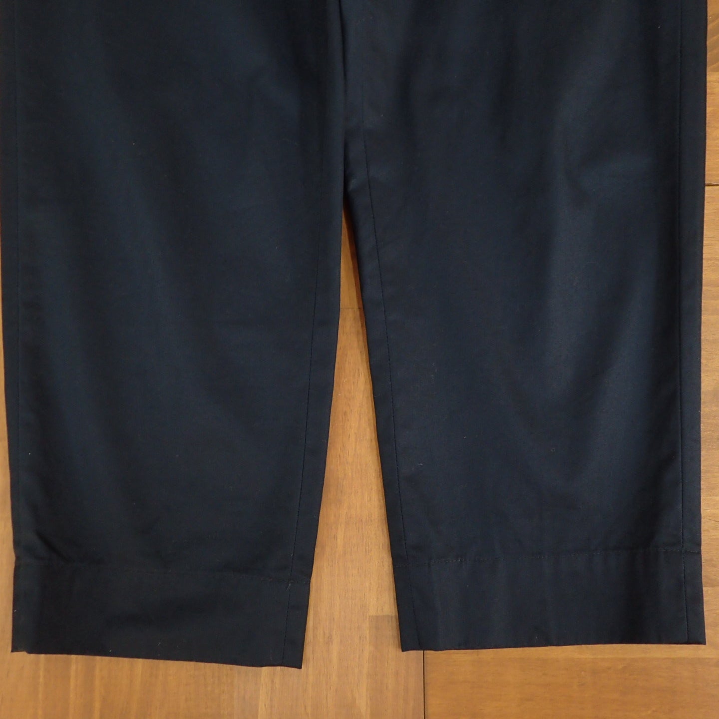 Jil Sander Tapered Trousers Navy Blue Cotton