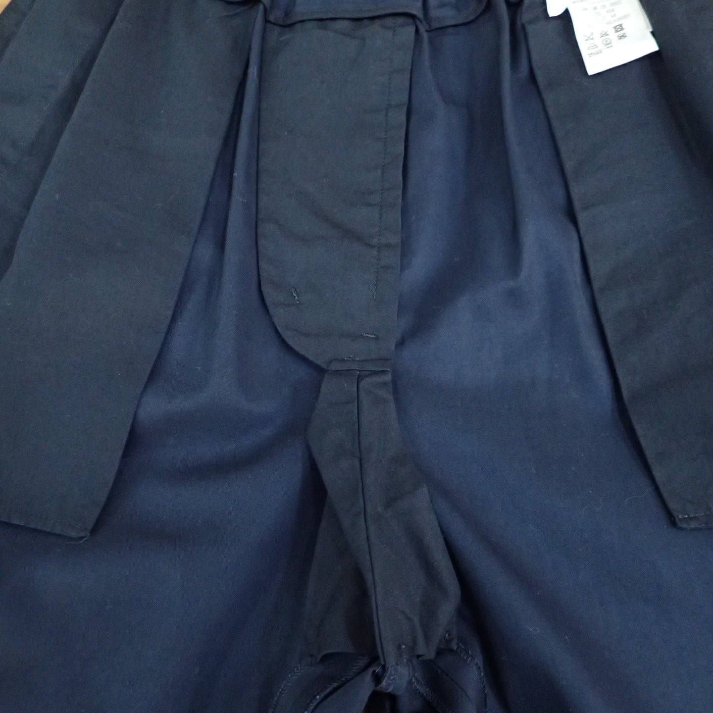 Jil Sander Tapered Trousers Navy Blue Cotton