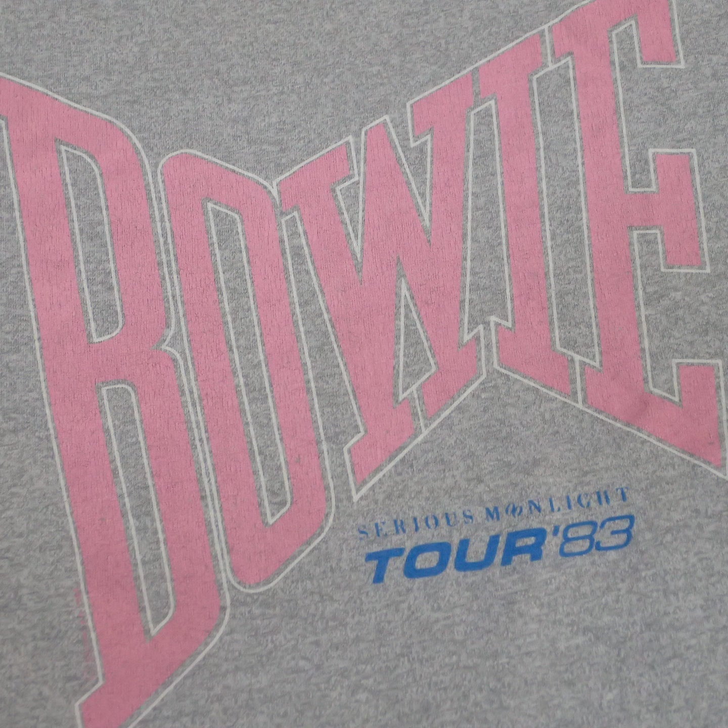 80s David Bowie " Serious Moonlight Tour Tee "