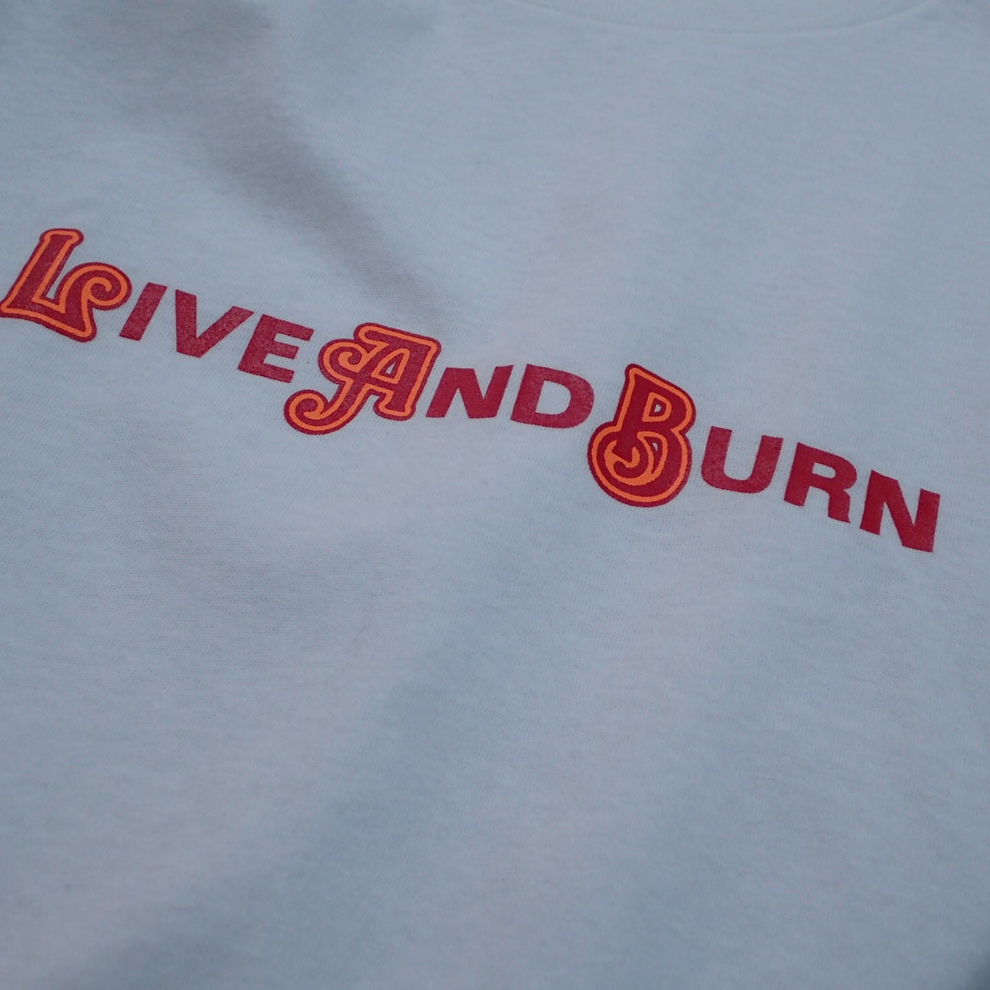 90s NHS T-shirt "Live And Burn Tee"