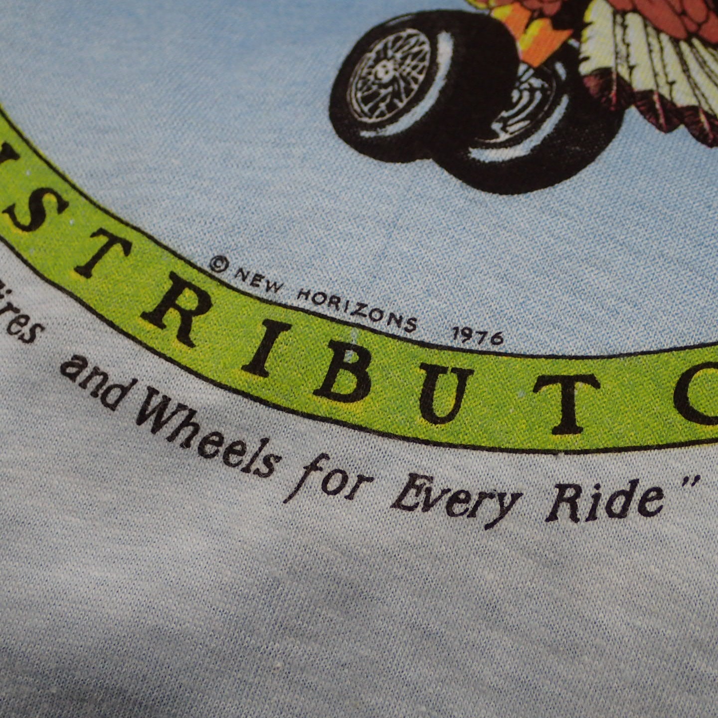 70s MONSTER CORPORATION T-shirt "Eagle and Wheels tee"