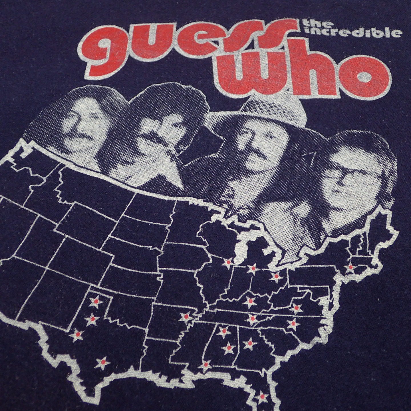 70s The Guess Who T-shirt "Power In The Music Tee"