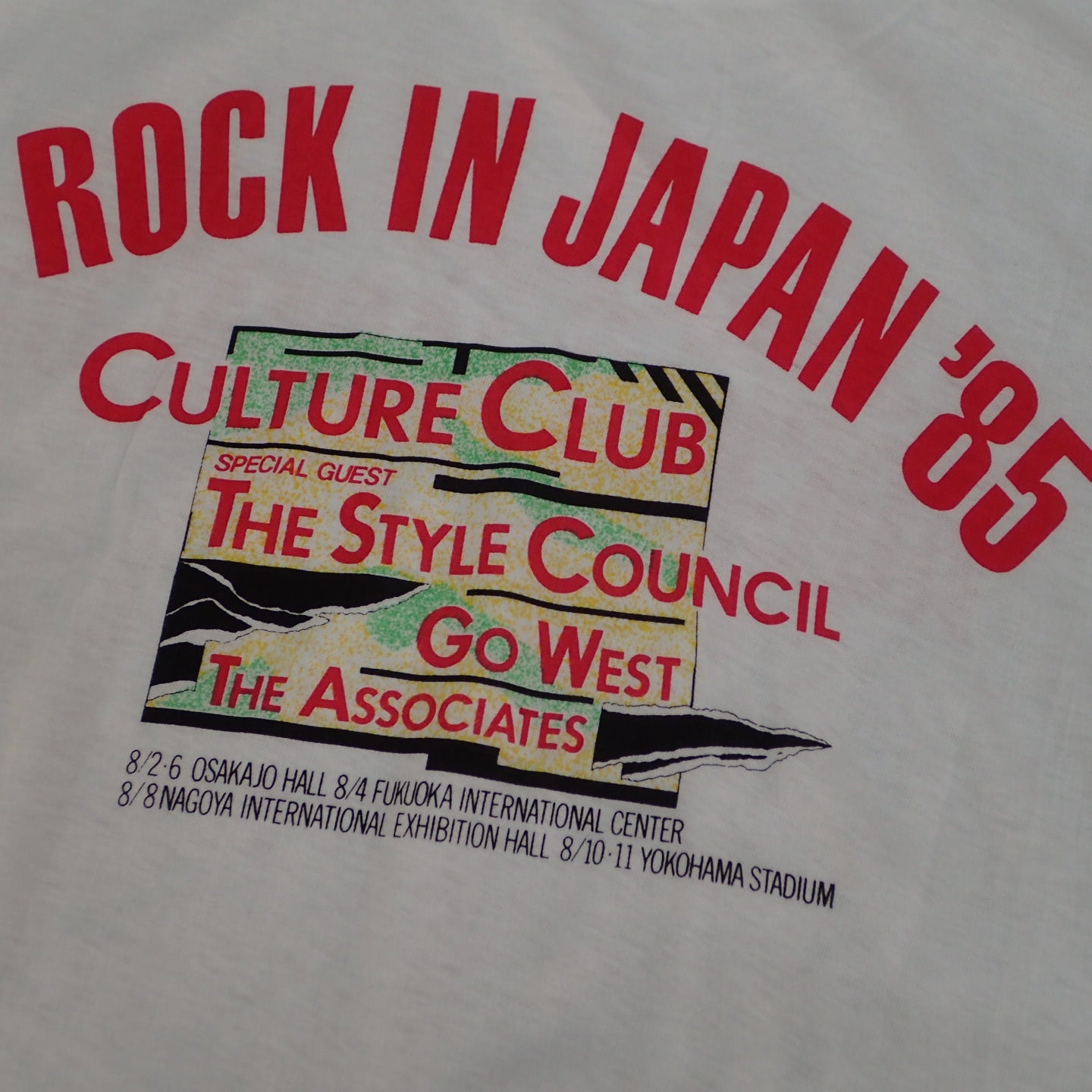 80s Rock In Japan T-shirt "1985 Fes Tee"
