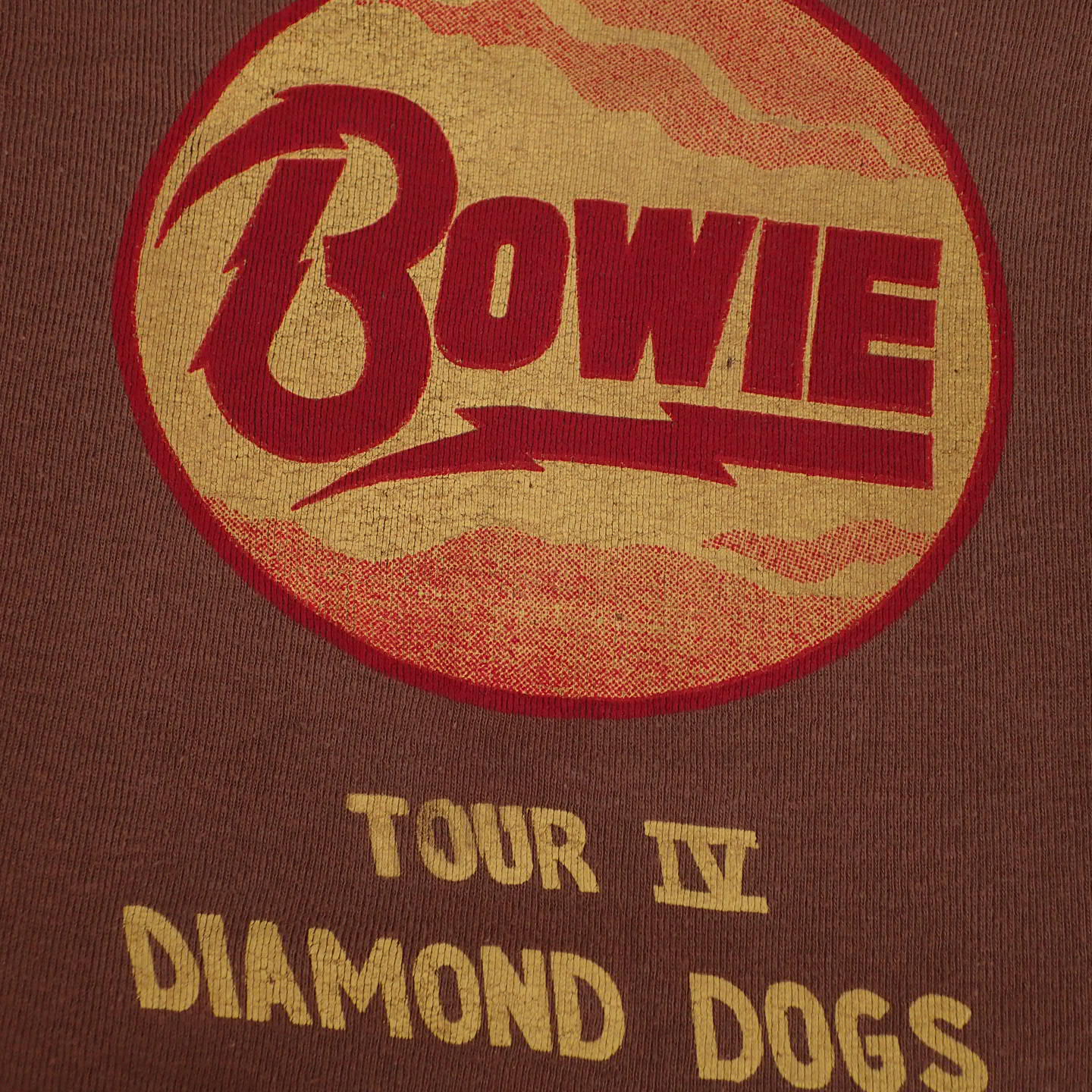 70s David Bowie T-shirt "Diamond Dogs Tour Stuff Tee"