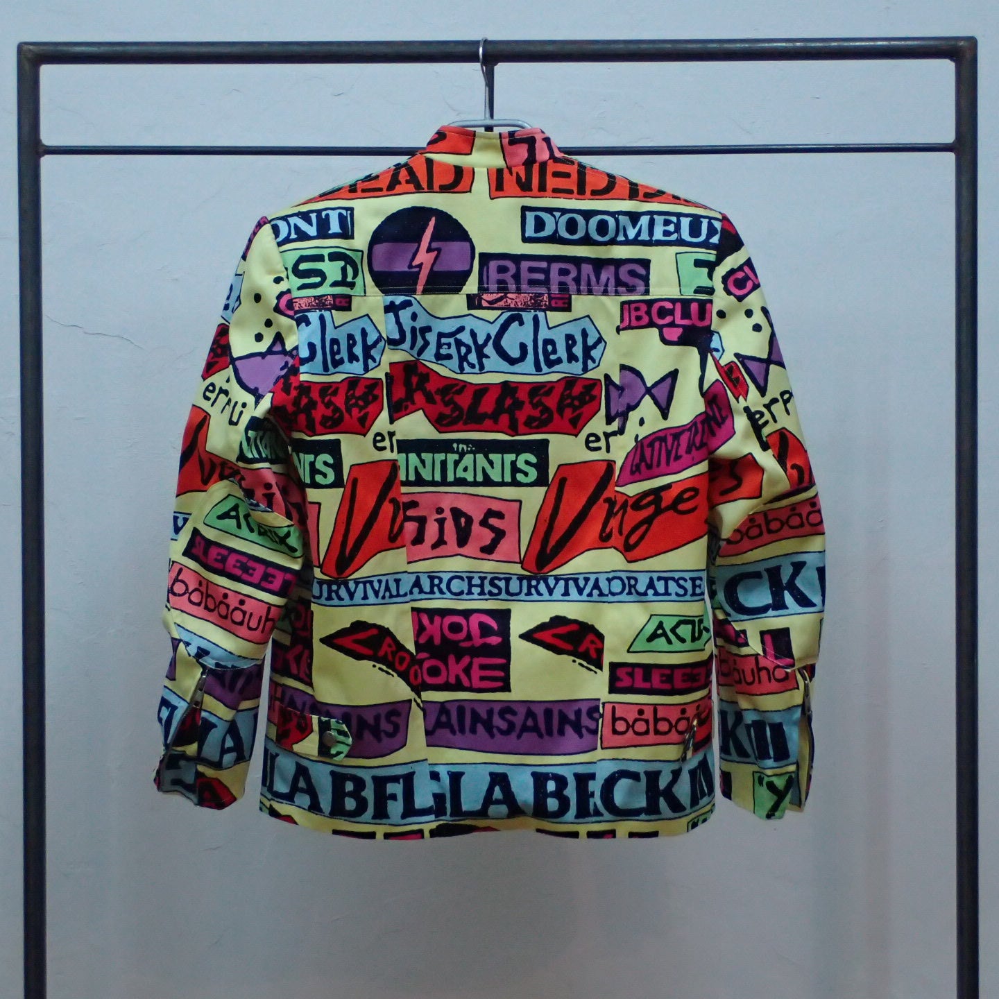 80s Stephen Sprouse Scrambled Rock Riders Jacket
